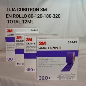 Lija Rollo Hookit™ Cubitron II 3M granos 80-120-150-180-220-320-400 x 12 metros