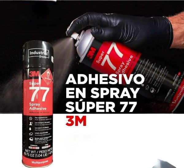 Adhesivo Spray 3m Super 77 - 475grs Transparente