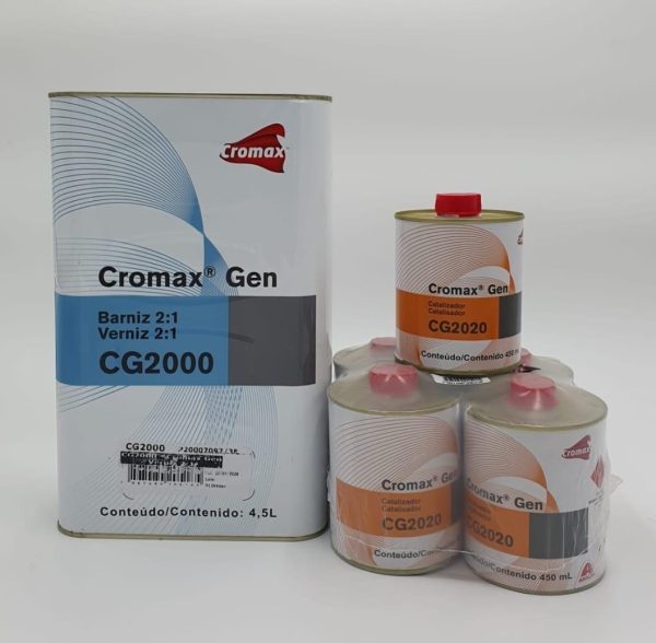 Kit Barniz Cromax Gen + Catalizador  6.75 Lts. CG2000 Transparente Brillante