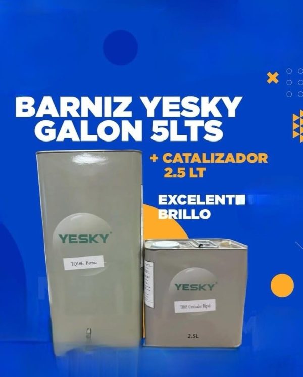 BARNIZ YESKY TQ27 2:1  + CATALIZADOR RAPIDO KIT 7,5 Lt. YESKY
