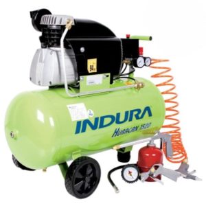 Compresor Huracán 1000 Pro 24 Lts. 1.5hp + Kit 5 Piezas Indura