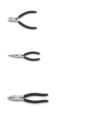 Set 3 Alicates; Corte, Punta y Universal. Crossman